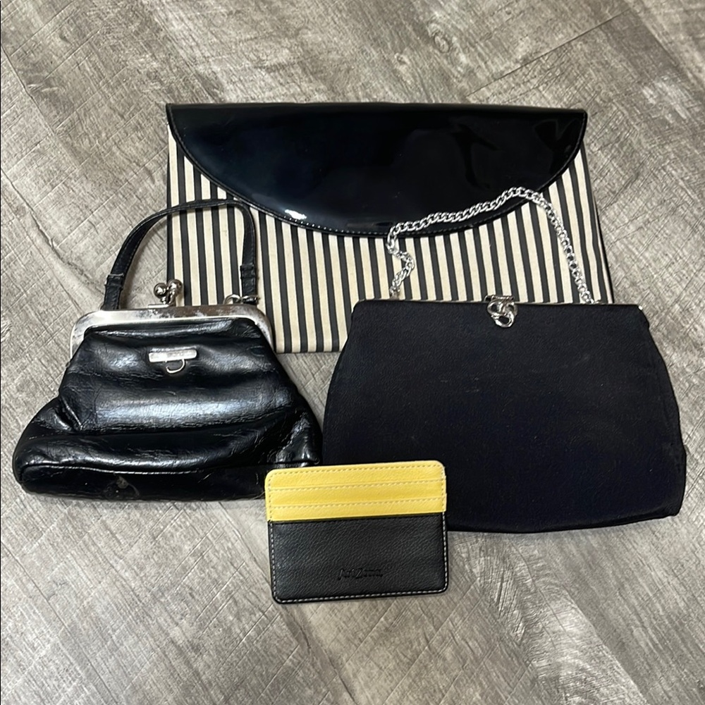 Bundle Of Four Card Holder & Black Bags Set